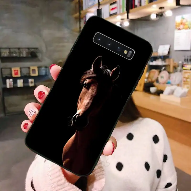 

Cool domineering horse animal art Phone Case For Samsung A50 A51 A71 A20E A20S S10 S20 S21 S30 Plus ultra 5G M11 funda shell