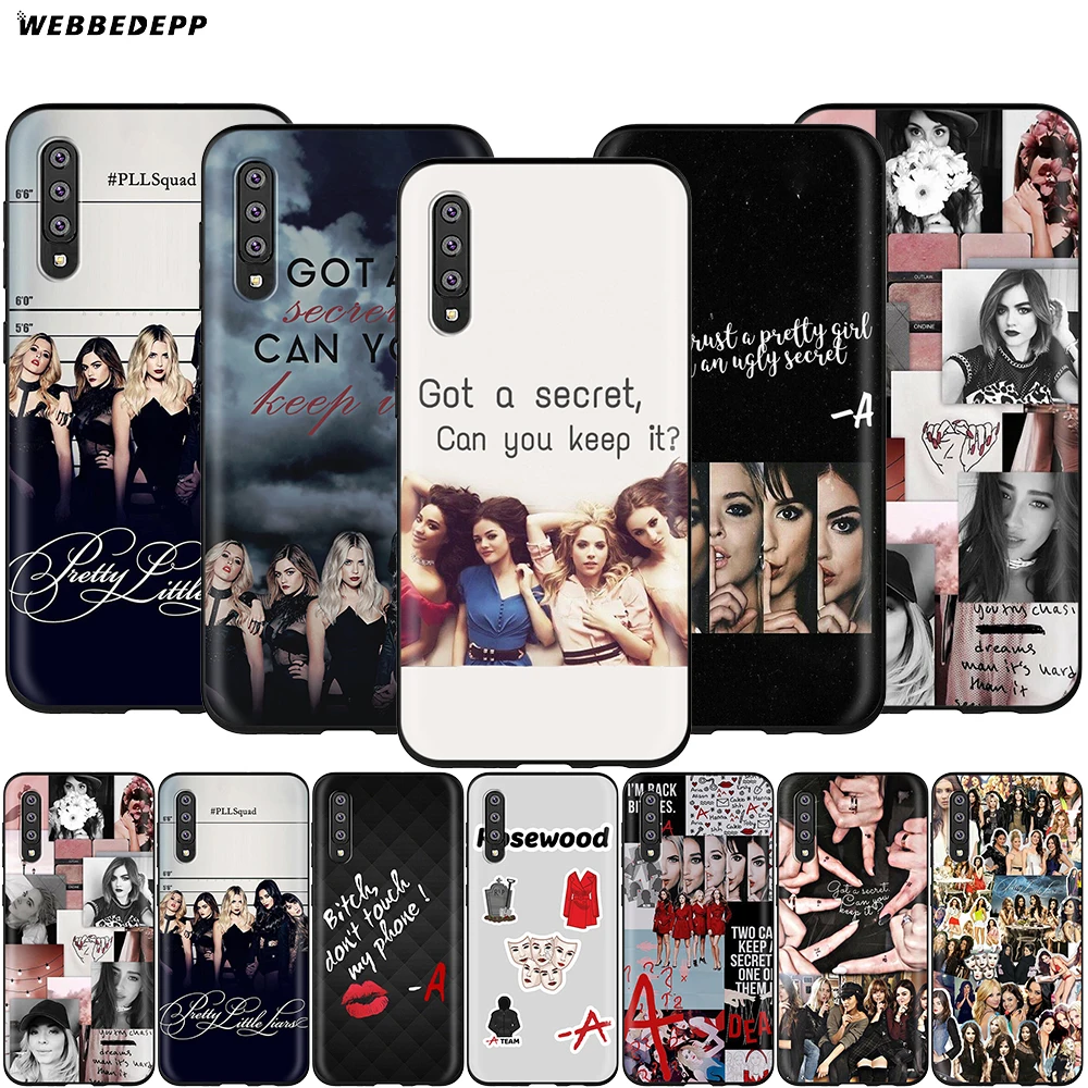 Webbedepp надписью Pretty Little Liars и PLL чехол для samsung Galaxy S7 S8 S9 S10 Edge Plus Note 10 8 9 A10 A20 A30 A40 A50 A60 A70