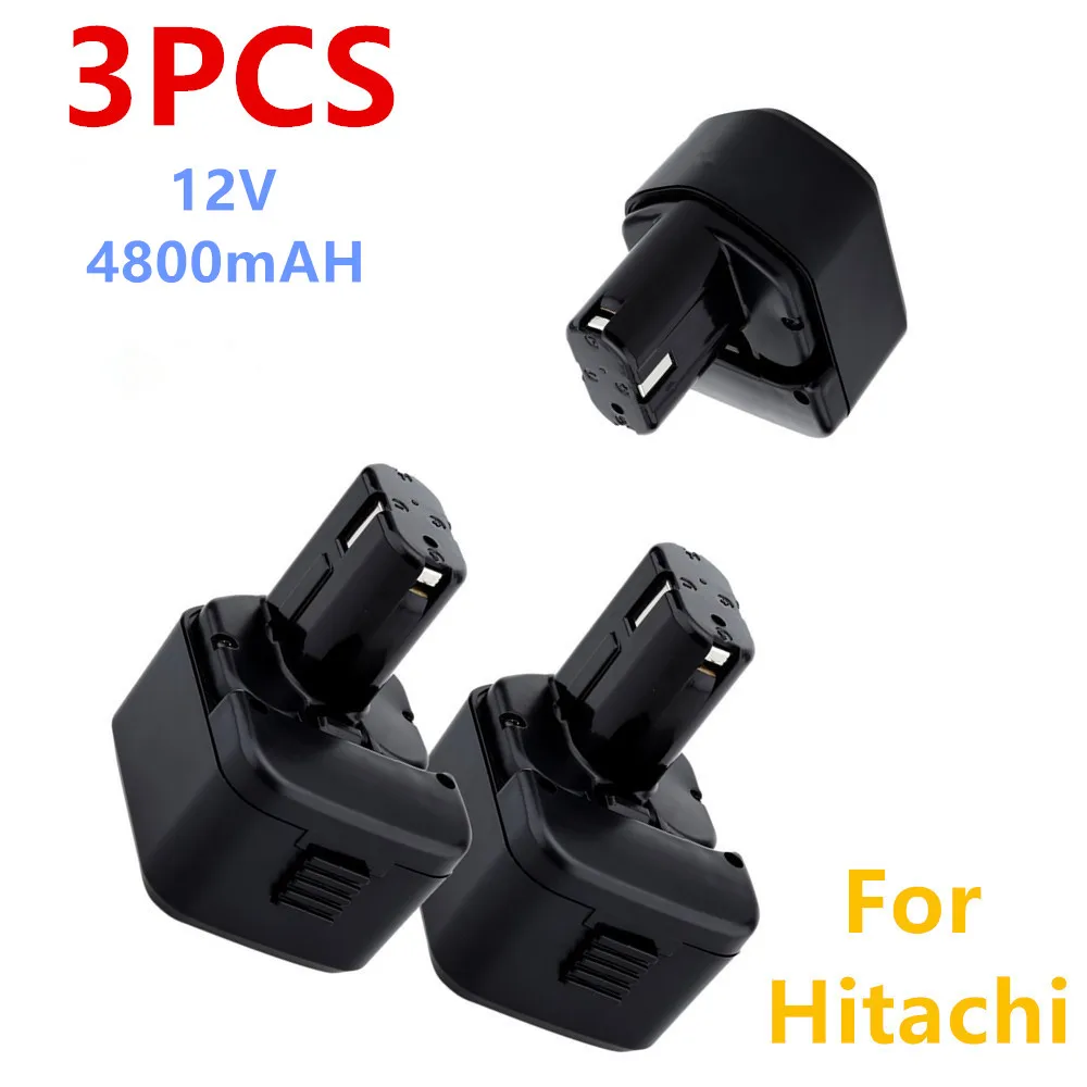 3 шт. Оригинальная Аккумуляторная Батарея Hitachi EB1214S DS12DVF3 12 в 8 Ач Ni CD аккумуляторная