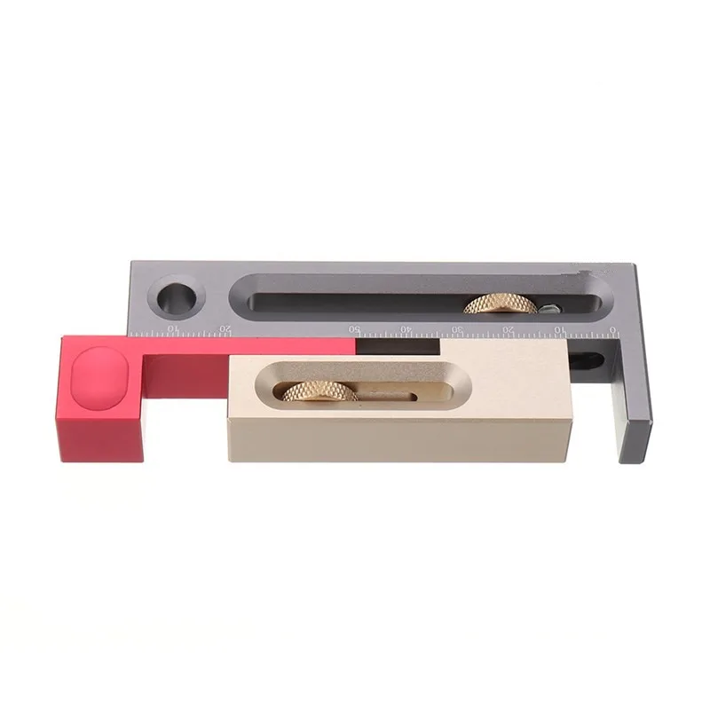 

Woodworking Table Saw Gap Slot Regulator Slot Ruler Make The Mortise And Tenon Movable Measuring Block Length Compensation Tool