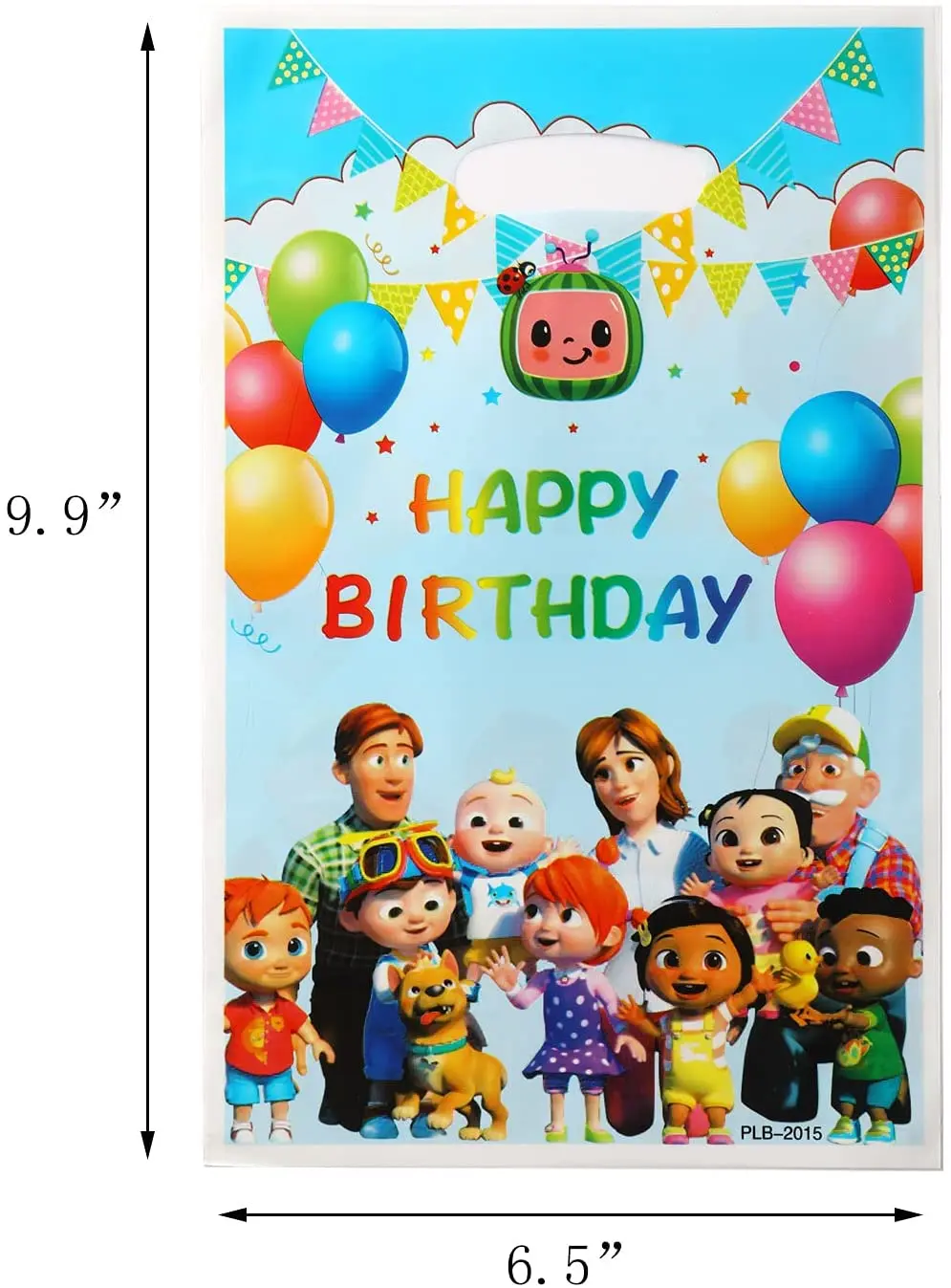 Оптовая продажа Мультяшные голубые и розовые мешки JJ в стиле дыни пластиковые