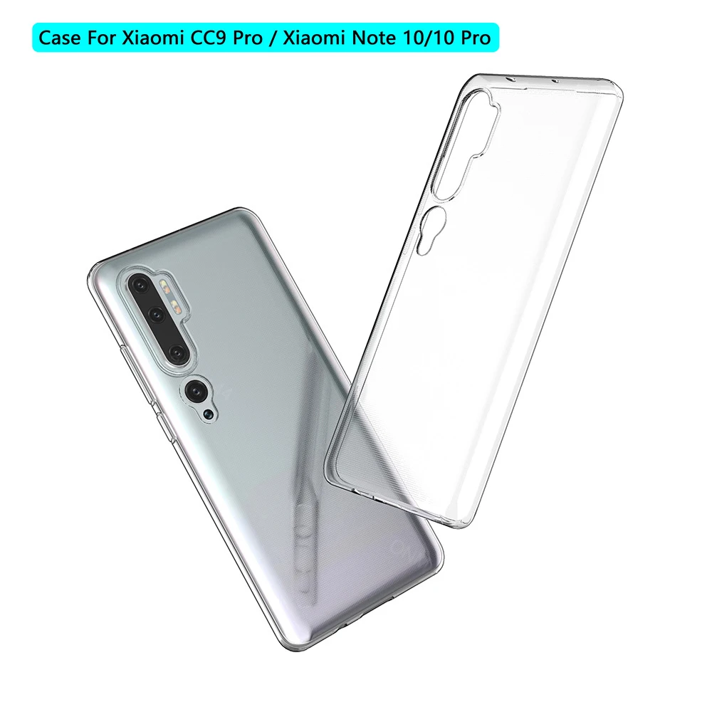 For Mi Note 10 Case For Xiaomi Mi CC9 Pro CC9e TPU Silicon Clear Fitted Bumper for Xiaomi Mi Note 10 Lite Pro Soft Back Cover