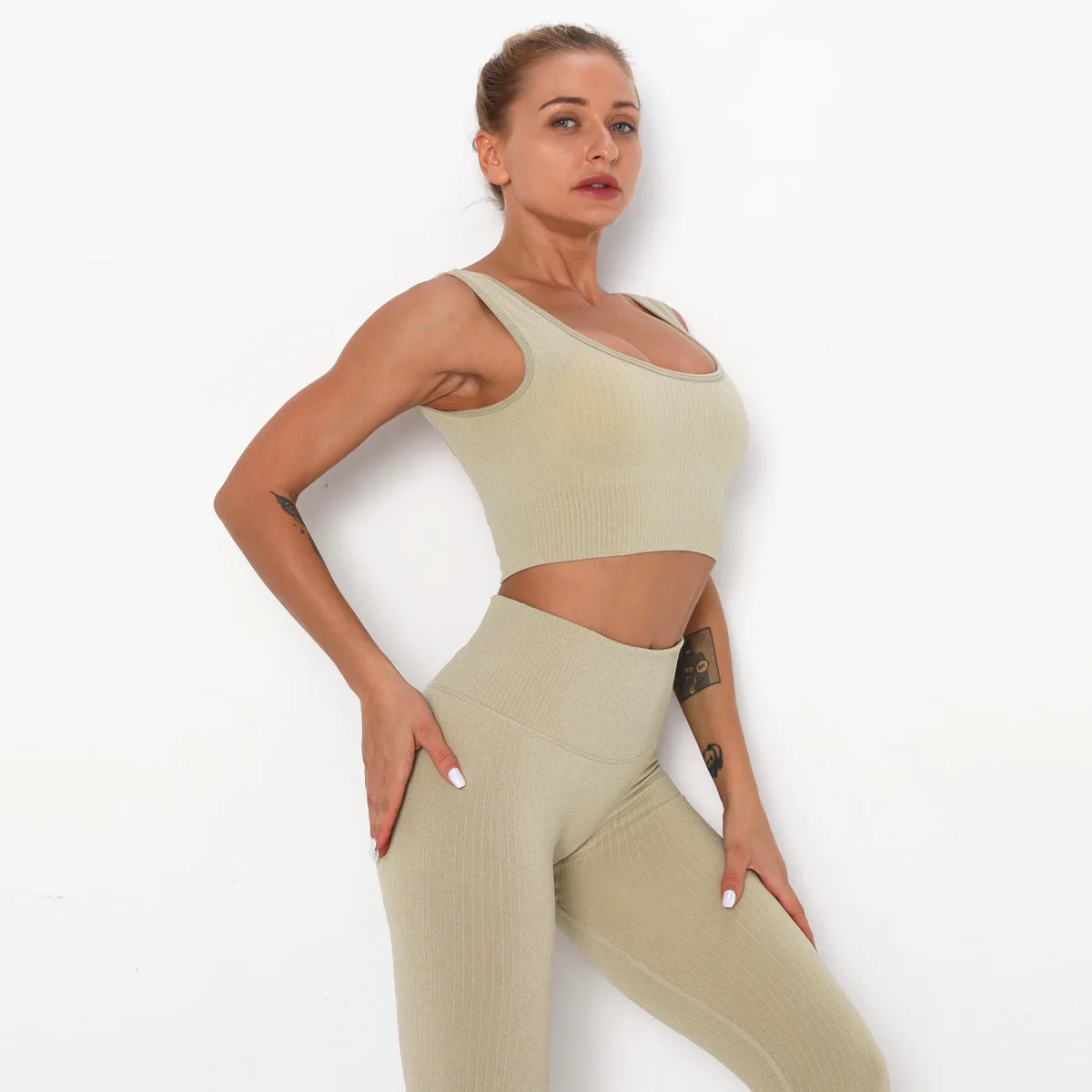 

Nylon Quick-drying Slim Yoga Fitness Top Professional Sports Seamless Fitness Bra