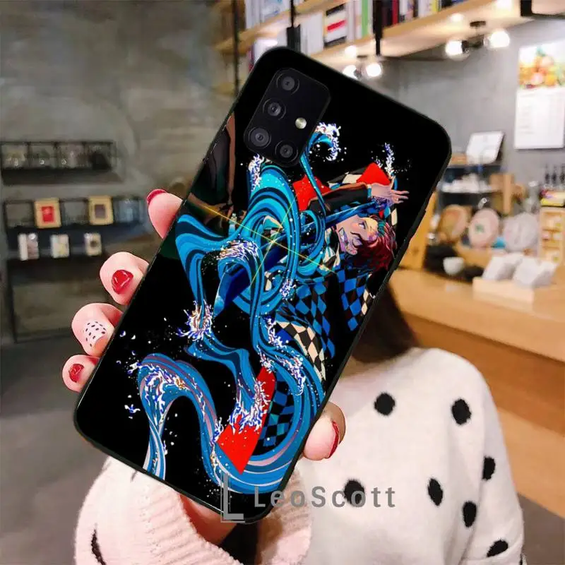 

Demon Slayer Phone Case For Samsung A40 A50 A51 A71 A20E A20S S8 S9 S10 S20 Plus note 20 ultra 4G 5G