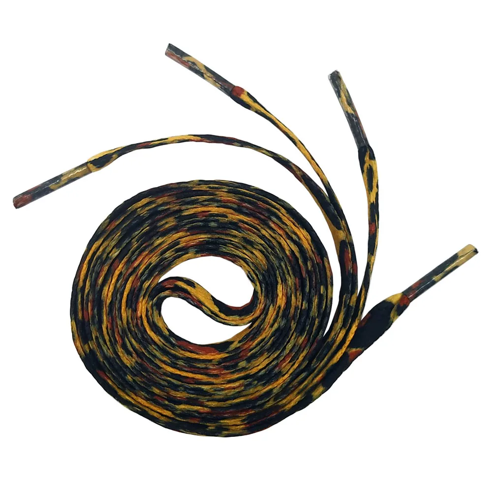 Шнурки с леопардовым принтом 1 пара цветные спортивные шнурки для кроссовок в