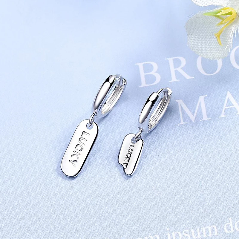 Асимметричные двойные Подвески на удачу маленькие серьги кольца модные крутые