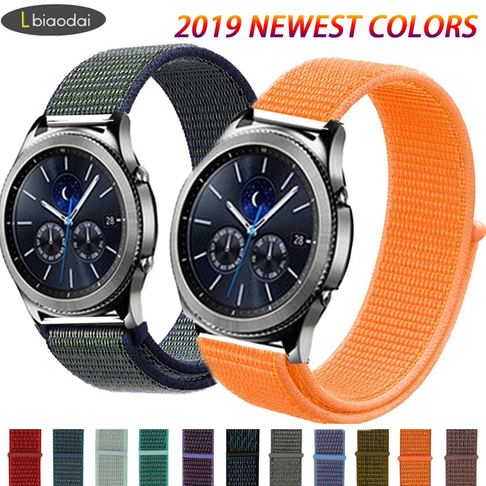 Gear s3 Frontier ремешок для samsung galaxy watch 46 мм 42 мм активный 2 нейлон 22 мм ремешок для часов huawei gt ремешок amazfit bip 20 44