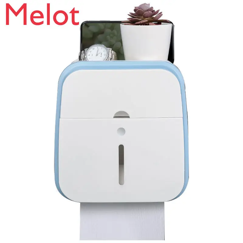 

Креативная коробка для салфеток без перфорации для туалета, стеллаж для бумаги, коробка для извлечения, водонепроницаемая стойка для полот...