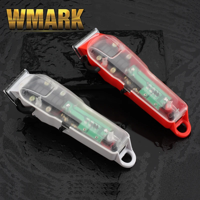 2019 WMARK новая модель ng 103 перезаряжаемая машинка для стрижки волос Прозрачная