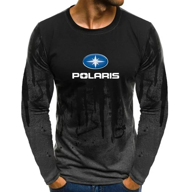 Мужская футболка из лайкры и хлопка с длинным рукавом | Автомобили мотоциклы