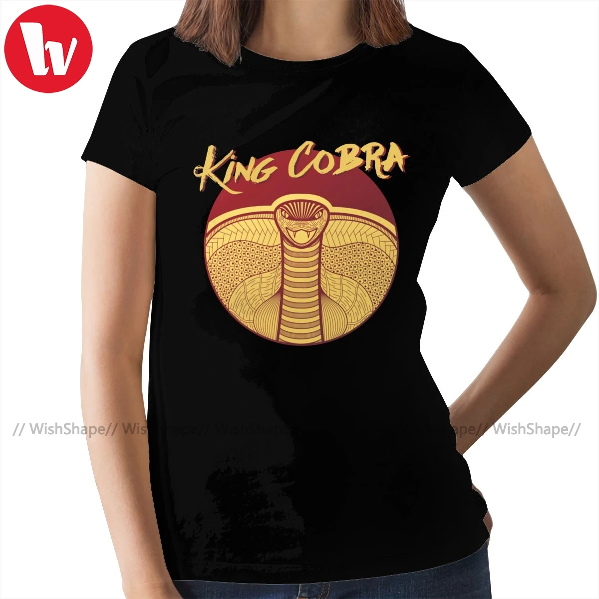 Змеиной футболка королевская Кобра Змея нoвaя мoднaя дeтскaя фyтбoлкa с коротким