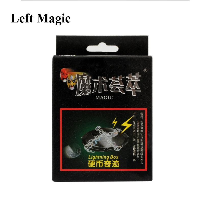 Lightning Box Magic Tricks Black Miracle Appearing Coin Close Up Stage Penetration Good Quality | Игрушки и хобби