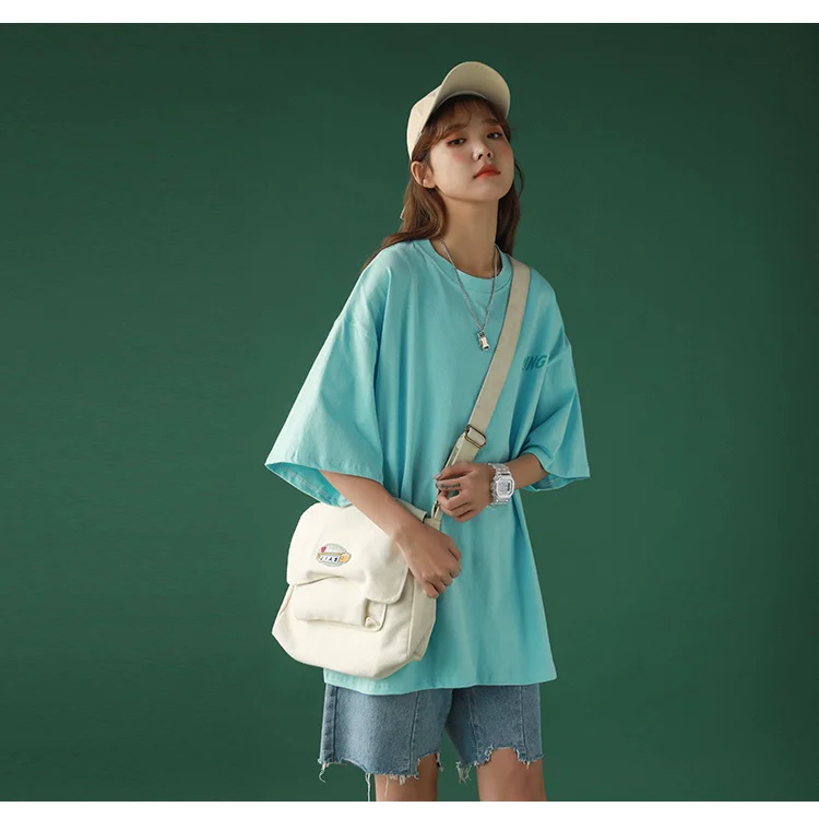 

Salt series short sleeve t-shirt female 2021 New Summer Student Korean loose half sleeve T-shirt and top for lovers