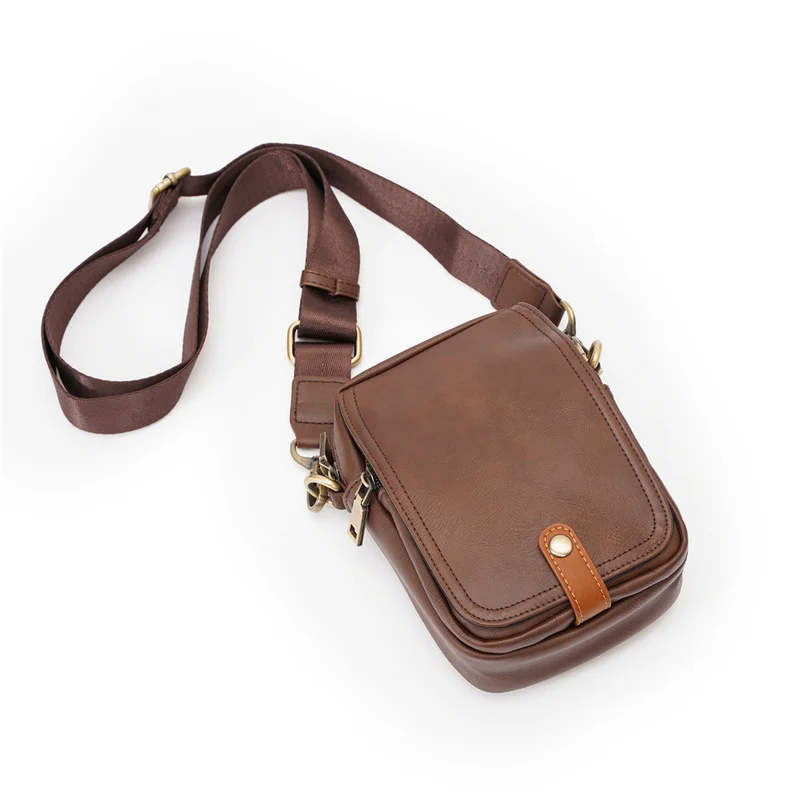 

2021 New Arrival Outdoor Messenger Bag Casual Men Sling Chest Crossbody Bags Black Mobile Phone Shoulder Bag Small Sports Bag