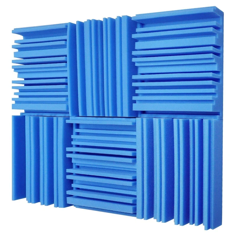 

Acoustic Studio Absorption Foam Panel 24 Pack (12'x 12'x 2)Inch Broadband Sound Absorber Periodic Groove Structure