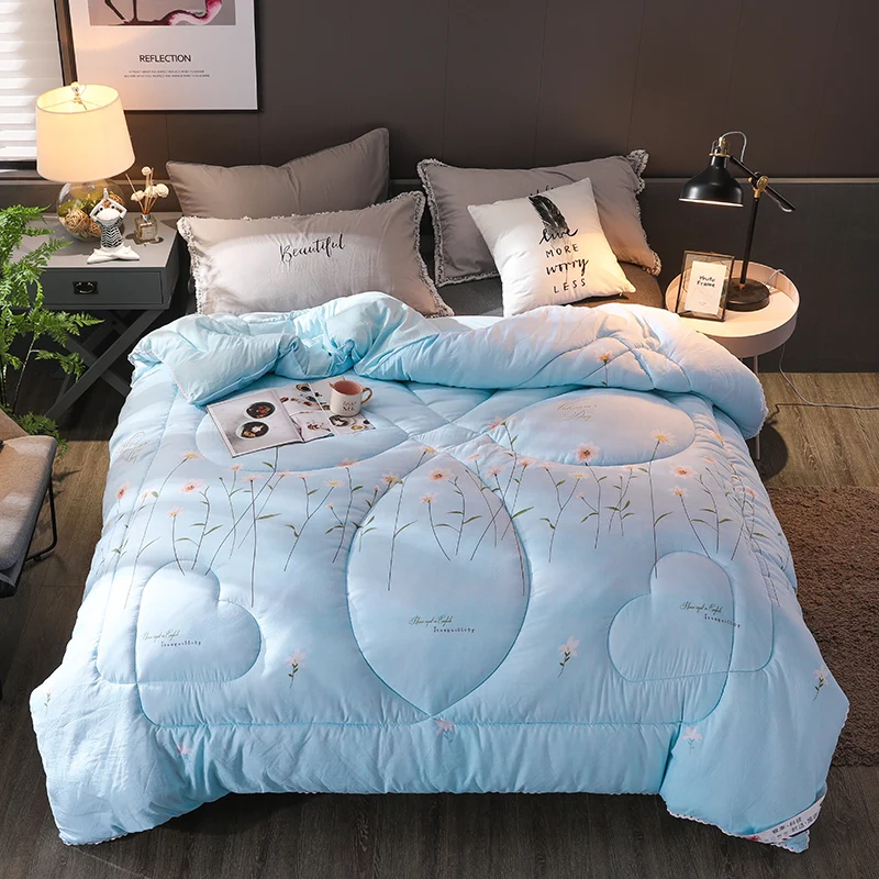 New Design Autumn Winter Comforter Luxury Hotel Down Quilt 5 Colours Choose Thick Warm Duvet Super King Szie 220*240cm | Дом и сад