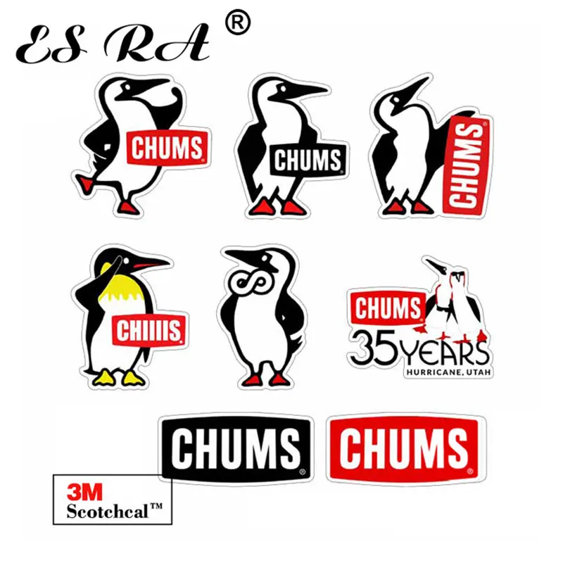Брендовые наклейки с милым пингвином логотипом на открытом воздухе для кемпинга
