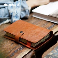 agenda 2019 retro vintage leather cover loose leaf notebook note book replaceable paper traveler notepad stationery supplies
