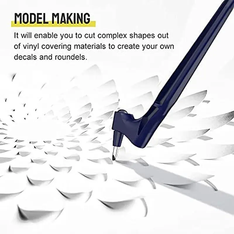 

360 Degree Craft Cutting Tools Precision Art Knife Cutter Paper Cutting Stencil 15 30 45 Three Cutter Heads