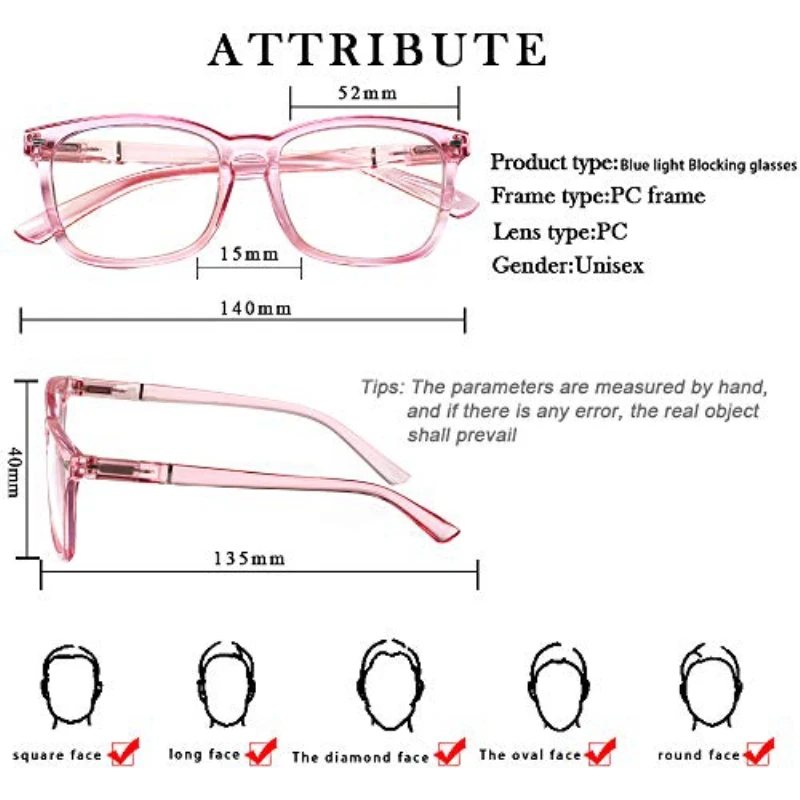 

Turezing Men's and Women's Ultralight Fashion Anti-blue Light Reading Glasses Computer Glasses Female Reader Glasses