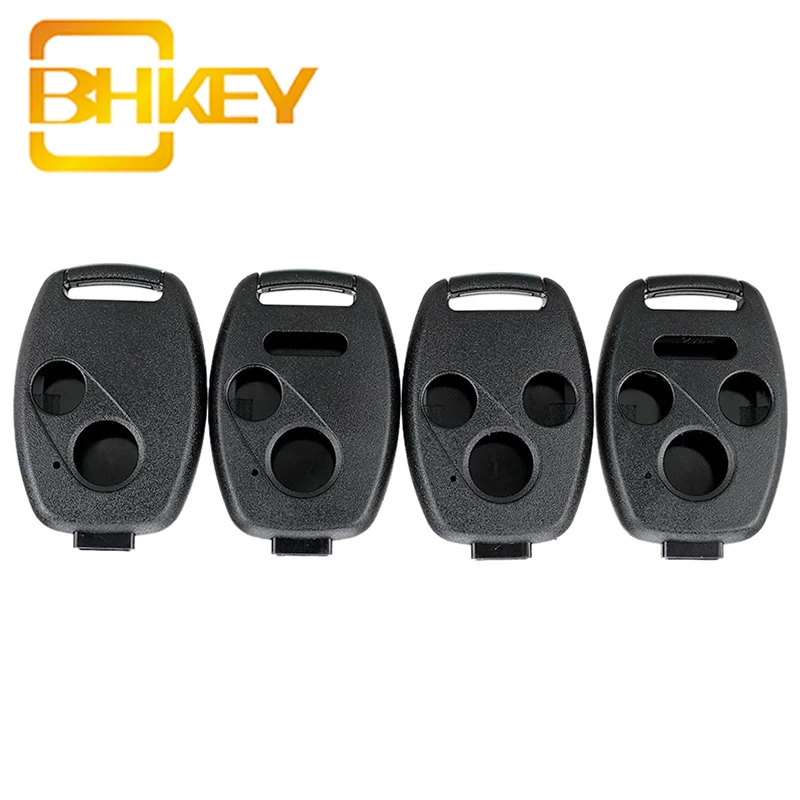 

BHKEY 2/3/4 Buttons Smart Remote Car Key Shell for Honda Accord Civic CRV Pilot Insight Car Remote Key Case for Honda No Blade
