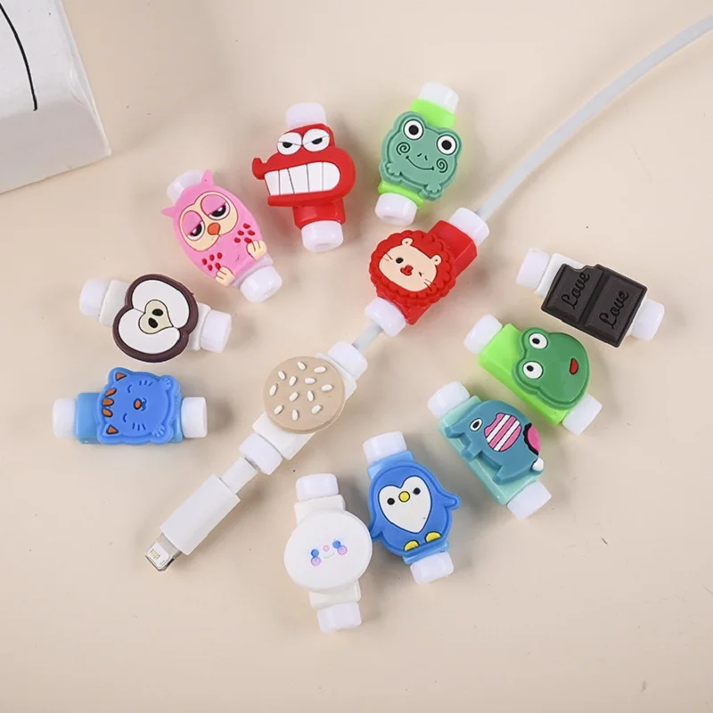 Новый мультфильм 10 шт для iPhone кабель протектор линии передачи данных USB шнур