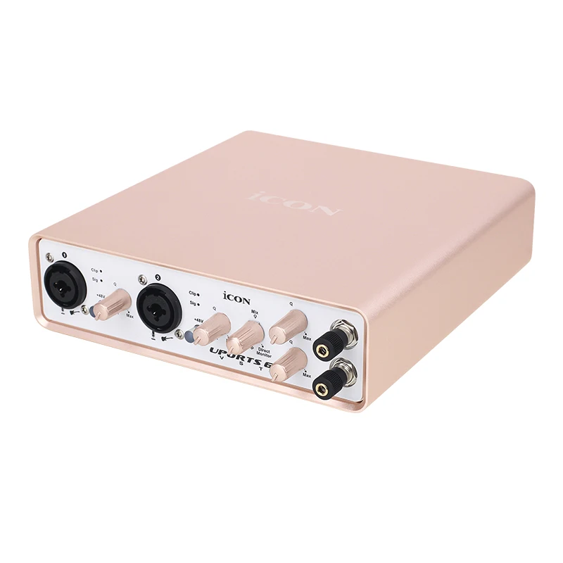 Интерфейс USB для записи ICON Uports 6 VST обеспечивает аудио вход и выход внешняя