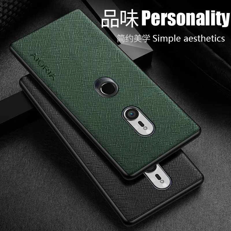 Case for Sony Xperia XZ3 funda Cross  pattern Leather skin phone cover Luxury coque for sony xperia xz3 case capa
