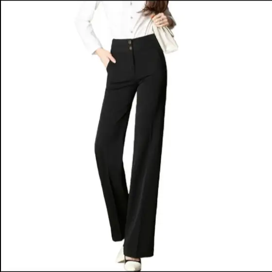 Новинка 2020 женские широкие брюки размера плюс 3XL 4XL прямые свободные с высокой