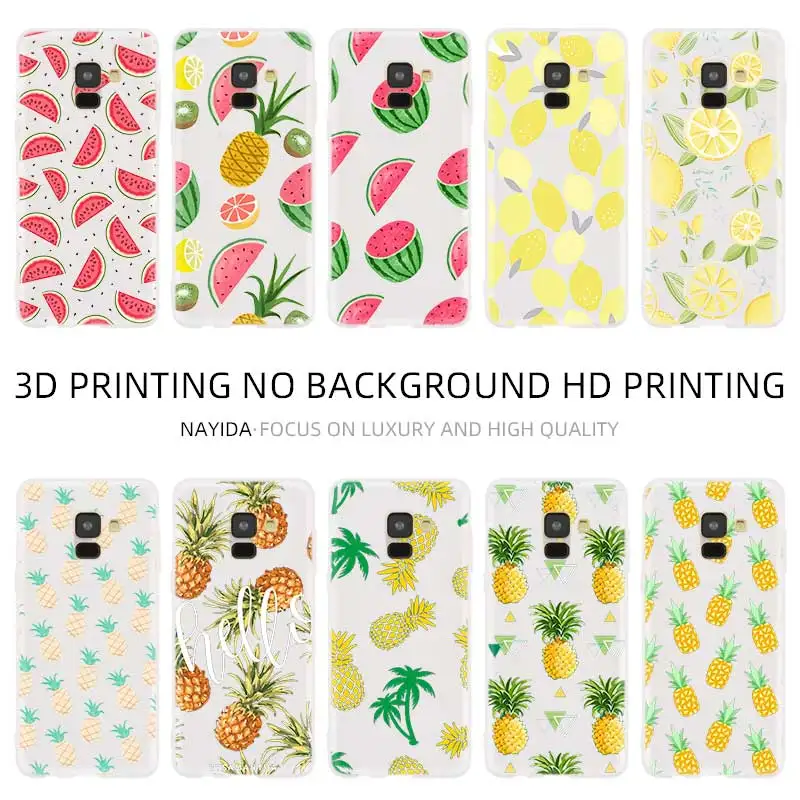 

Phone case Soft For Galaxy A10 A20 E A30 A40 A70 A50 A60 A80 A90 a10s a20s a30s a70s M40 Summer fruit lemon watermelon pineapple