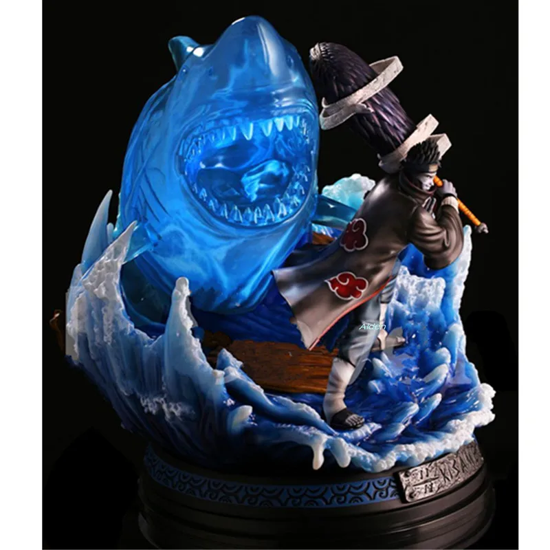 1" Статуя Наруто Akatsuki бюст Hoshigaki Kisame полноразмерный портрет Samehada GK Коллекционная модель игрушки коробка 47 см Z2729