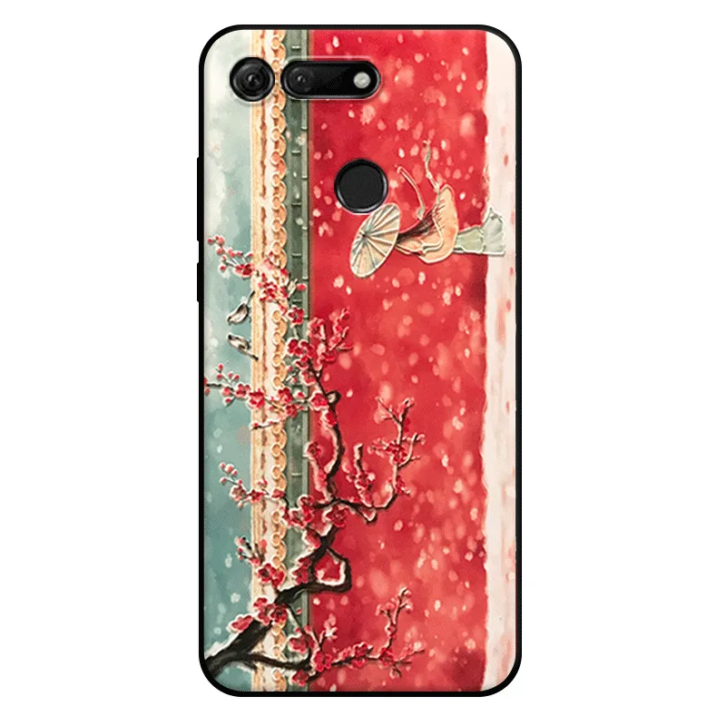

for Huawei Honor play 7c 7x 8 10 lite 9 9i 9x 20 pro v9 v10 v20 20 20i silicone frosted 3D Embossed carvings Painted phone case