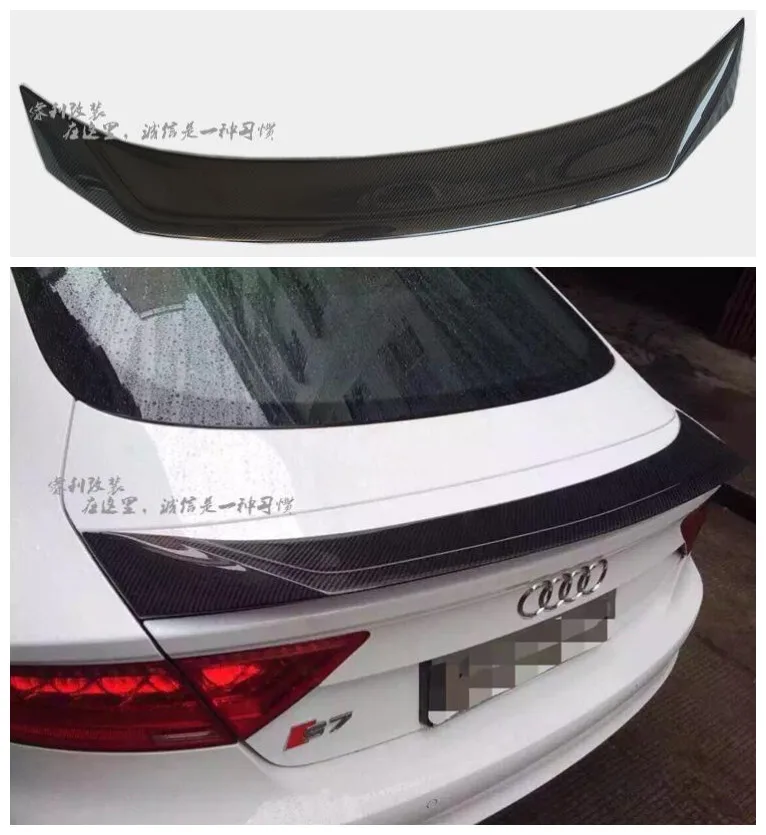 

High quality Carbon Fiber Car Rear Trunk Lip Spoiler Wing Fits For AUDI A7 S7 RS7 2013-2019 (karztec style)