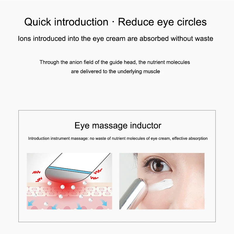 

Electric Vibration Eye Massager Heated Eye Wrinkle Massage Pen Dark Circle Removal Puffiness Removal Anti Aging Eyes Care Tools