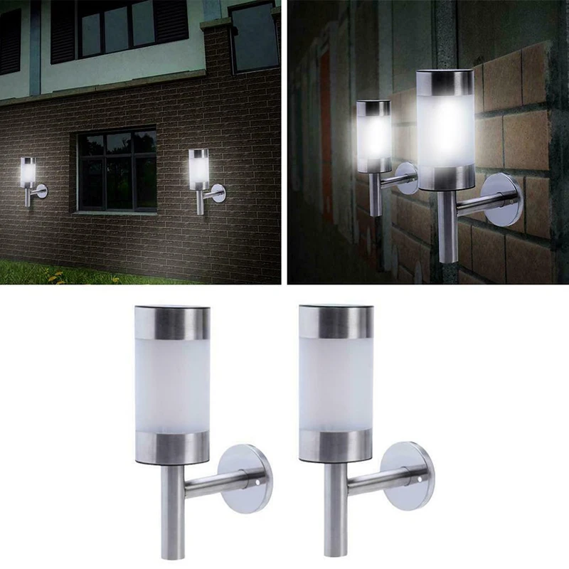 Уличный садовый светильник из нержавеющей стали настенный светодиодный с