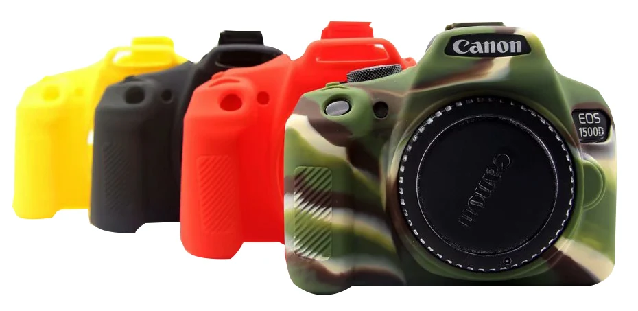 Сумки для камеры Canon EOS 1300D 1500D Мягкий силиконовый чехол цвет резиновый чехол для Canon EOS Rebel T6 Камера Сумка Открытие батареи