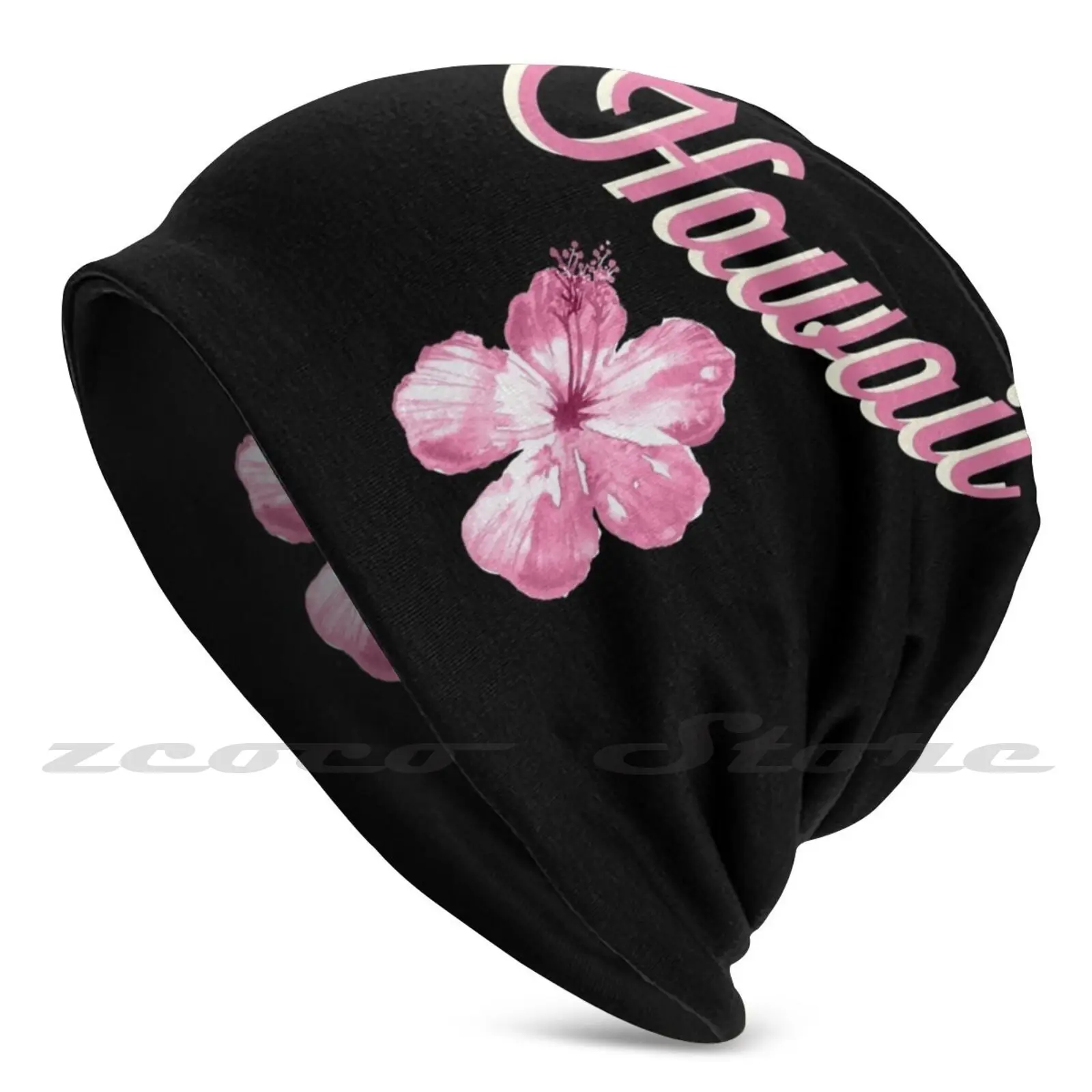 Винтажные Гавайские розовые вязаные шапки с индивидуальным рисунком |