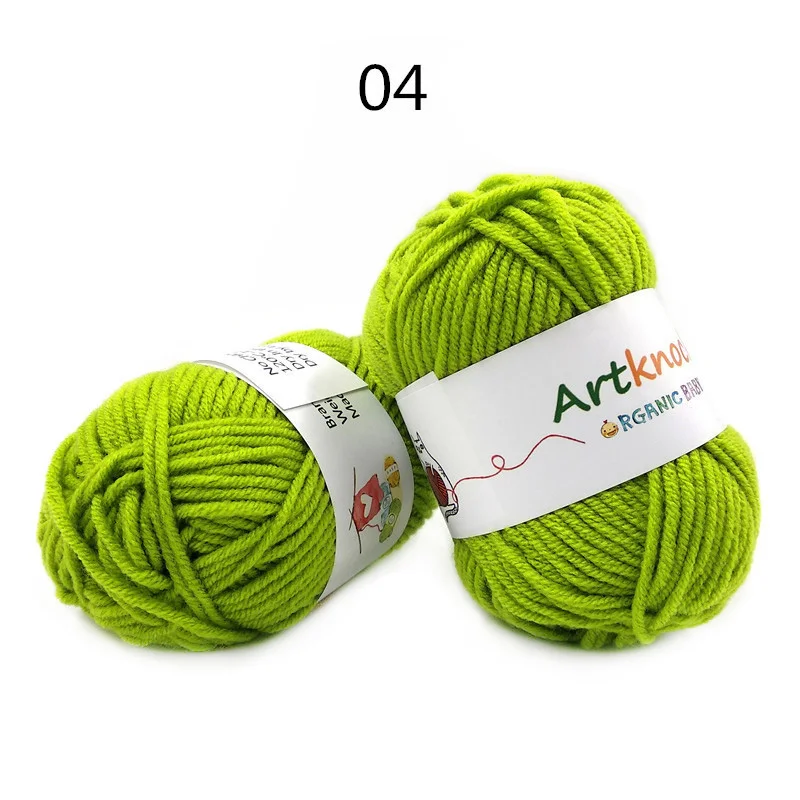 A04 16PCS 16 шт., хлопчатобумажная пряжа для вязания крючком, пряжа для ручного вязания, носки-свитера, 25 гр./шт, предлагаем спицу для вязания крючком, № 3 - Цвет: A04 16PCS