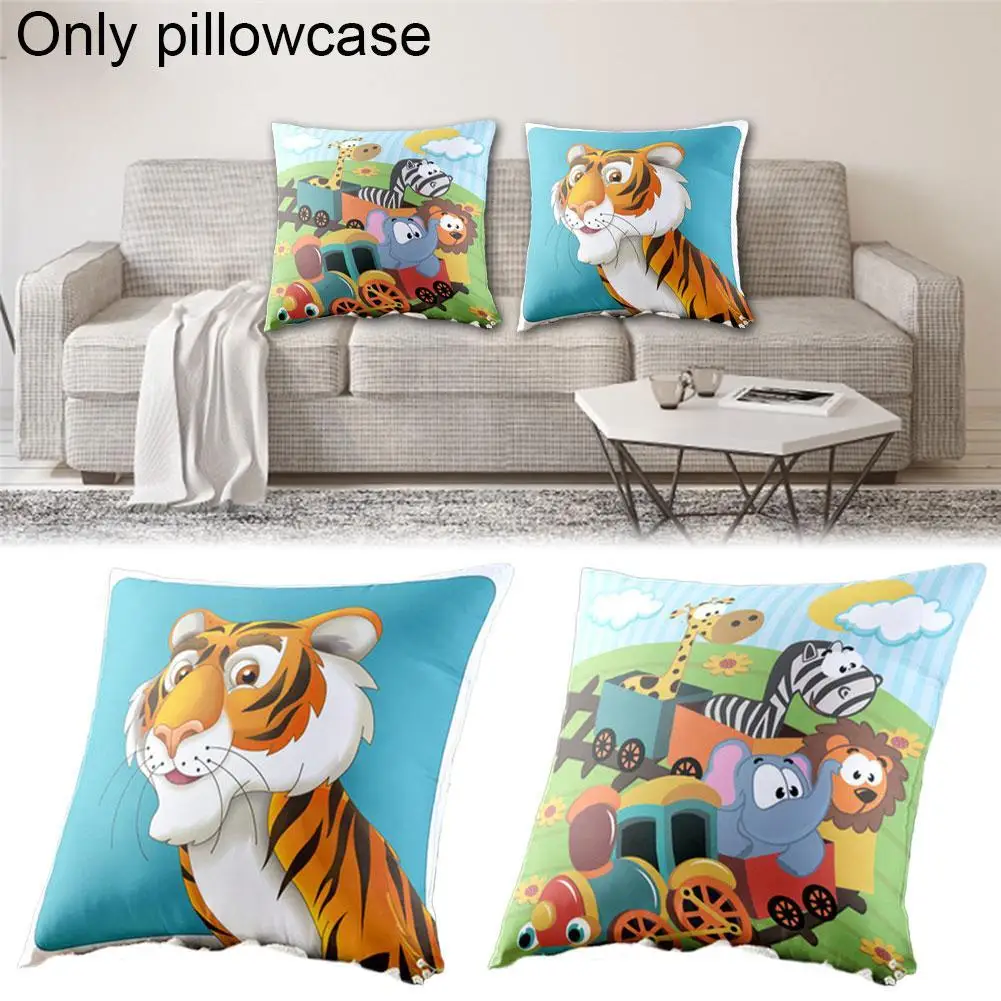

Cartoon Bear Animals Pillow Cover Sofa Cushion Cover Fashion Printing Sofa Chair Pillow Case Bed Pillow Cover Home Decoration