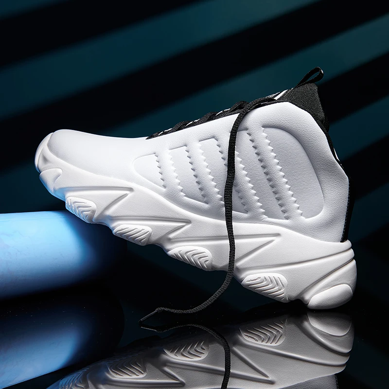 New Fashion Mens Comfortable Basketball Shoes Sport Running Shoes Chunky Sneakers for Women Boy Basketball Shoes Couple Sneakers