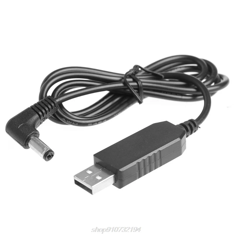 

USB DC 5V To 12V 2.1x5.5mm Right Angle Male Step Up Adapter Cable For Router N02 20 Dropshipping