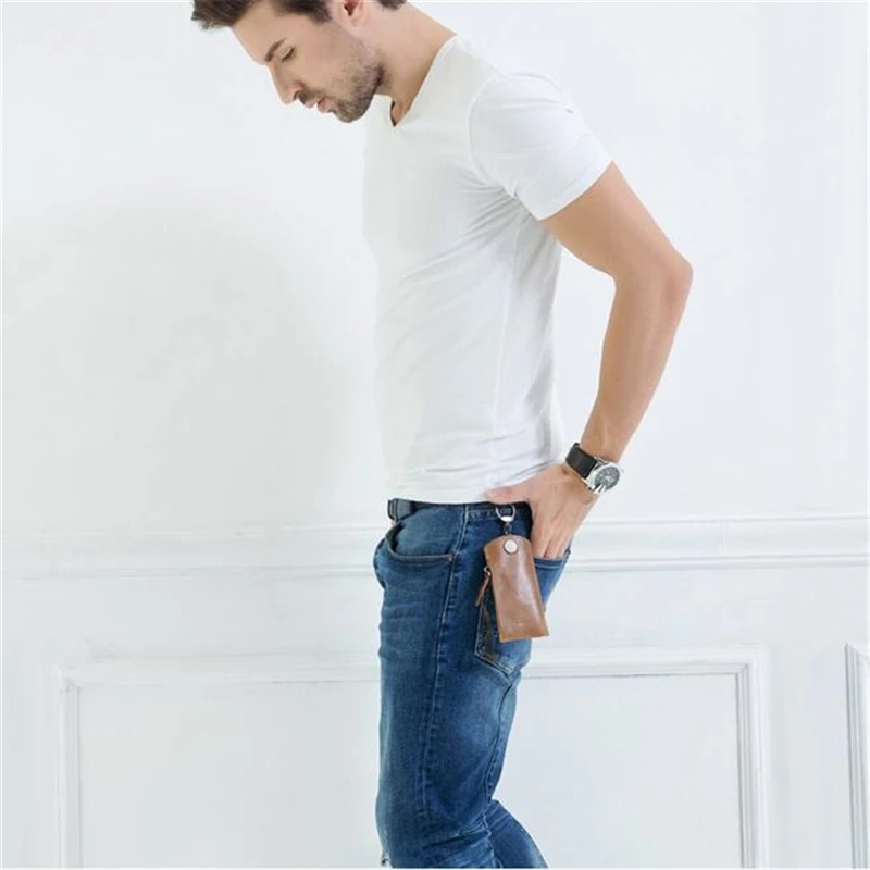 Модные кошельки для ключей от автомобиля мужской держатель органайзер женский