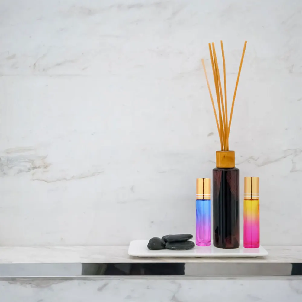 

20pcs 10 Glass Mini Roll On Bottles Empty Essential Oil Roller Bottles