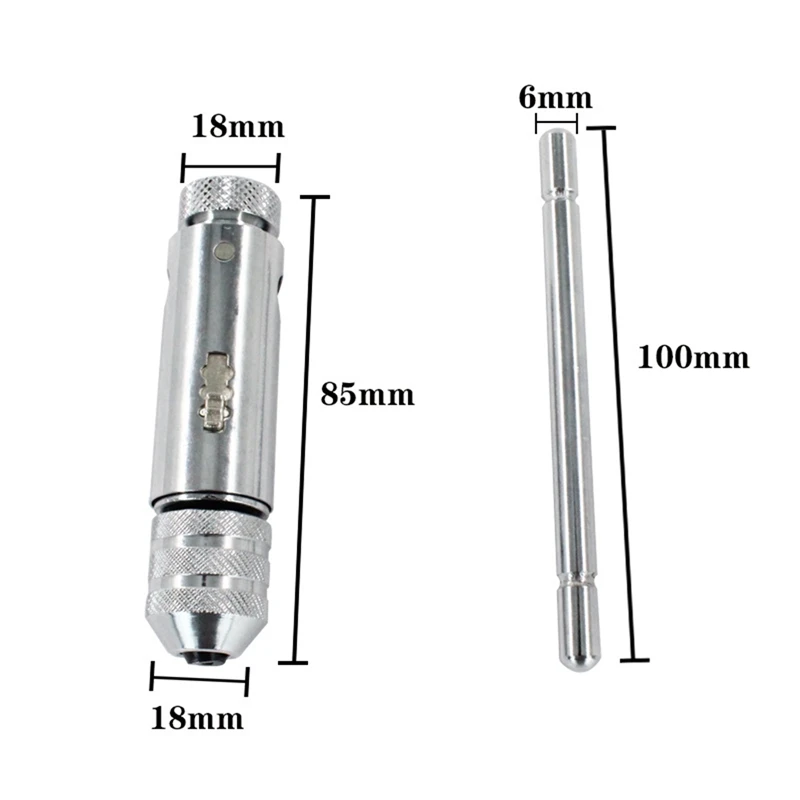 

Adjustable Tap Wrench for Ratcheting Hand, Reversing Wrench for Tapping Hand, Manual Twister Tapping Accessories T Type