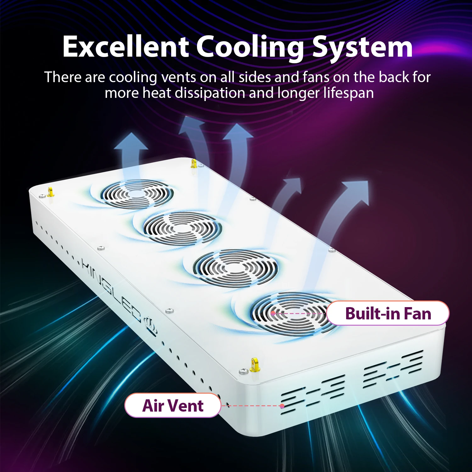 Фитосветильник kingled полного спектра для выращивания растений 2000 Вт 200