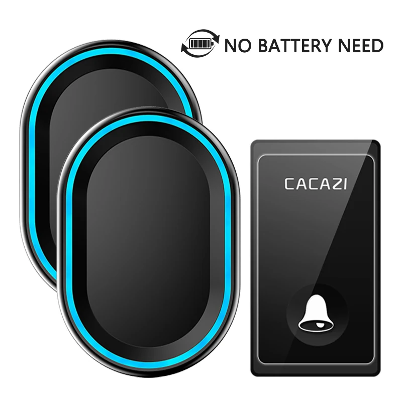 Беспроводной дверной звонок автономный Водонепроницаемый светодиодный не