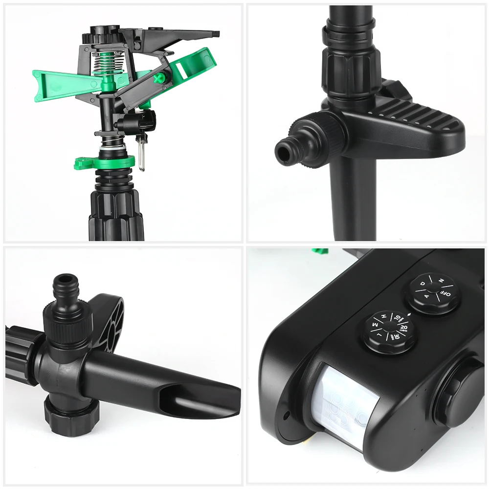 Распылитель садовый на солнечной батарее отпугиватель животных активация при