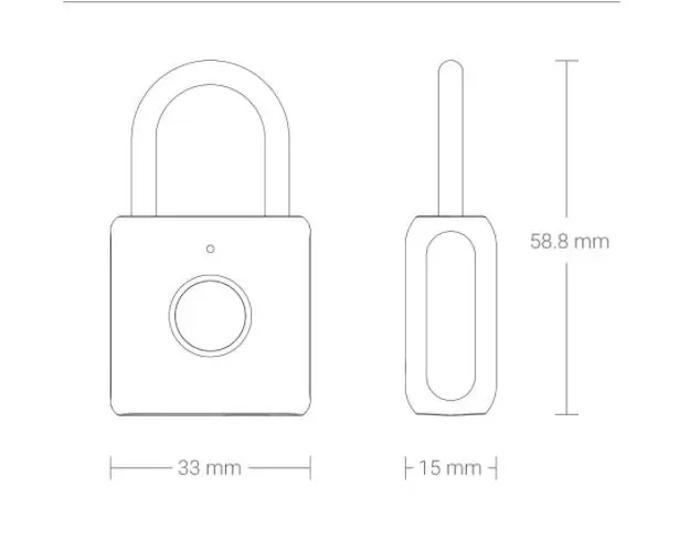Новейший умный замок висячий замок xiaomi с отпечатком пальца USB Перезаряжаемый дверной замок с отпечатком пальца Умный Замок быстро разблокируется