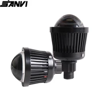 sanvi 2pcs k3 4300k 25w car led projector lens headlight h7 9005 9006 h11 high beam light spotlight fog light car light diy
