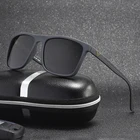 Солнцезащитные очки Мужские поляризационные в квадратной оправе, поляризационные, с защитой UV400, для вождения и рыбалки, 1909